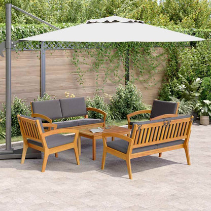 Bistrogarnitur 5 pcs Braun 75 x 45 x 38cm Massivholz Akazie