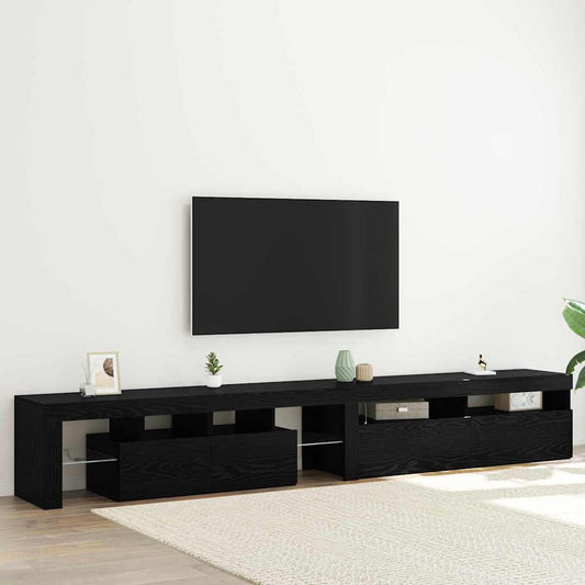 TV-Schränke 2 pcs Schwarze Eiche 260 x 36.5 x 40 cm