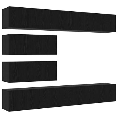 TV-Schrank-Set 10 pcs Schwarze Eiche 100 x 30 x 30 cm