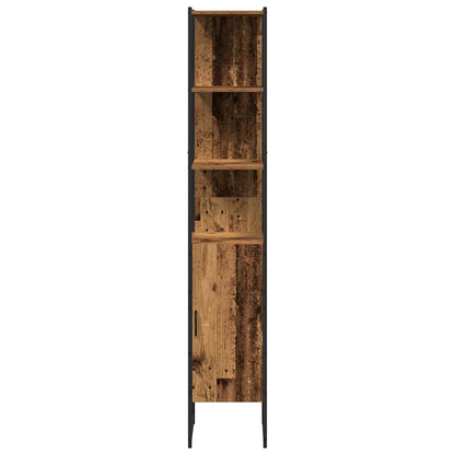 Badezimmermöbel Set mit Regal 3 pcs Altholz 33 x 33 x 185.5 cm
