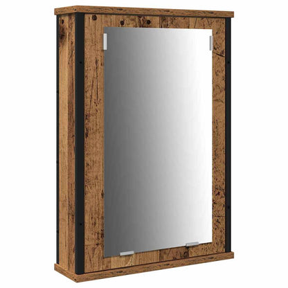 Badezimmermöbel Set mit Regal 4 pcs Altholz 33 x 33 x 185.5 cm