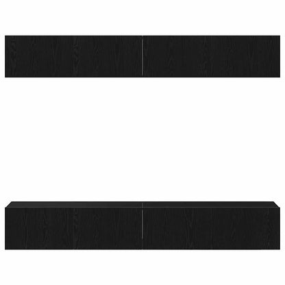 TV-Schrank-Set 4 pcs Schwarze Eiche 100 x 30 x 30 cm