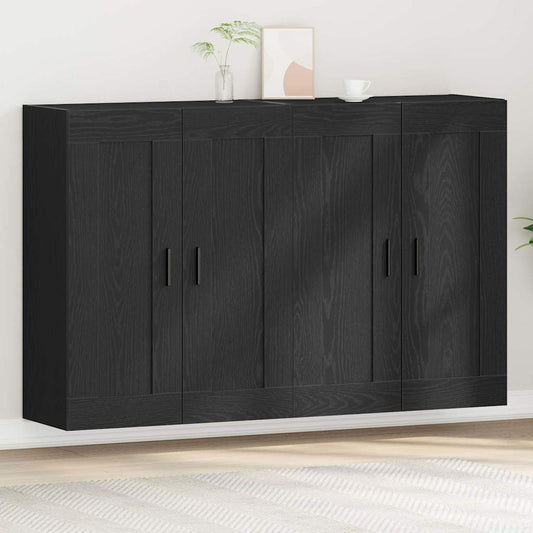 Wandmontierter Schrank Wandmontiert 2 pcs Eiche handwerklich