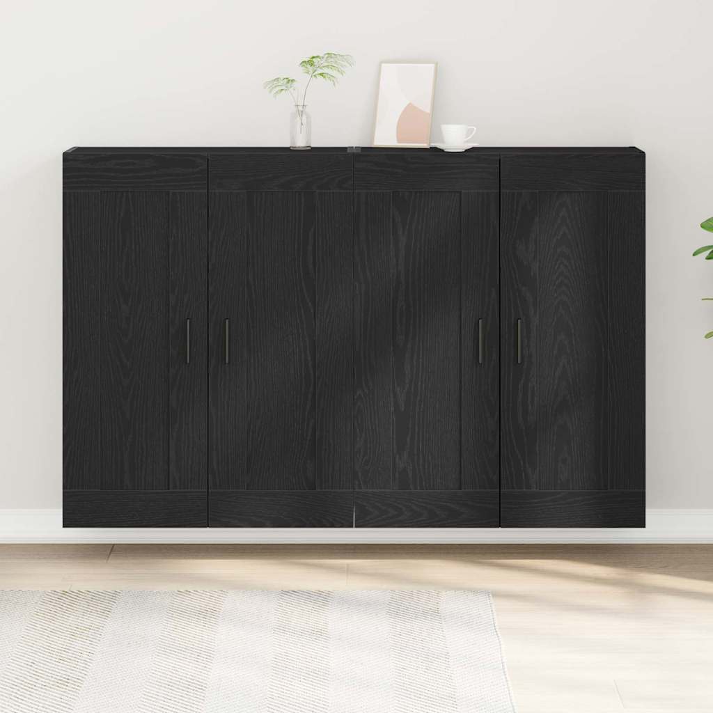 Wandmontierter Schrank Wandmontiert 2 pcs Eiche handwerklich