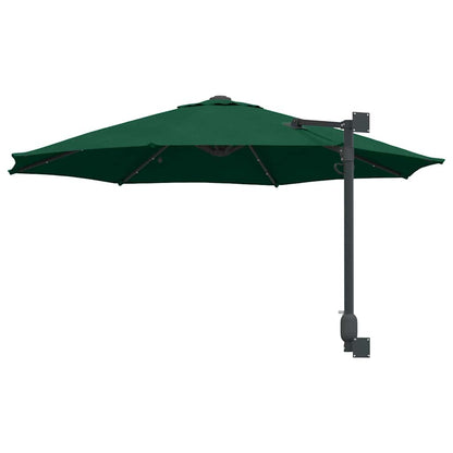 Gartenparasol Grün und Schwarz 248 x 248 x 148 cm