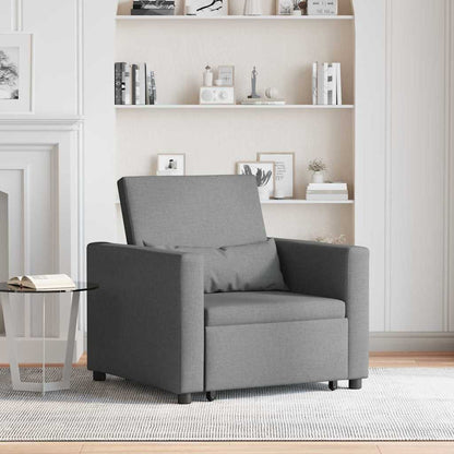 Einzel-Schlafsofa Dunkelgrau 90 x 165 x 87 cm Stoff