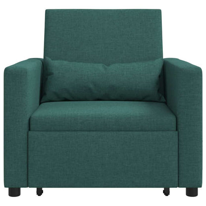 Einzel-Schlafsofa Dunkelgrün 90 x 165 x 87 cm Stoff