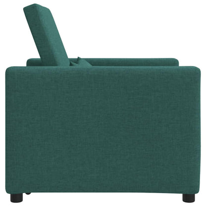 Einzel-Schlafsofa Dunkelgrün 90 x 165 x 87 cm Stoff