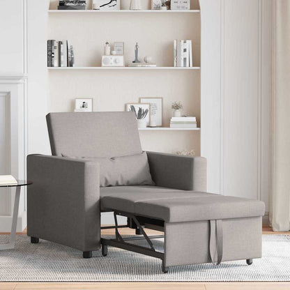 Einzel-Schlafsofa Taupe 90 x 165 x 87 cm Stoff