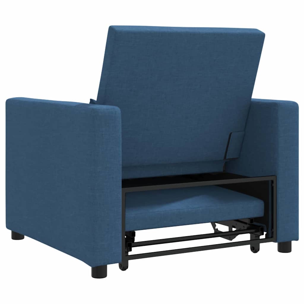 Einzel-Schlafsofa Blau 90 x 165 x 87 cm Stoff