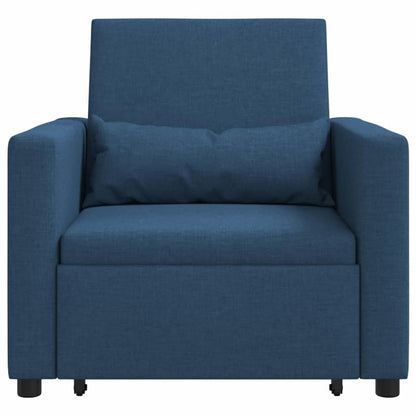 Einzel-Schlafsofa Blau 90 x 165 x 87 cm Stoff