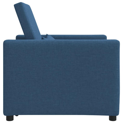 Einzel-Schlafsofa Blau 90 x 165 x 87 cm Stoff