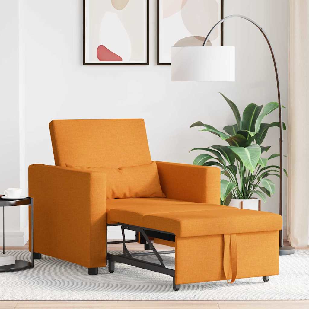 Einzel-Schlafsofa Dunkelgelb 90 x 165 x 87 cm Stoff