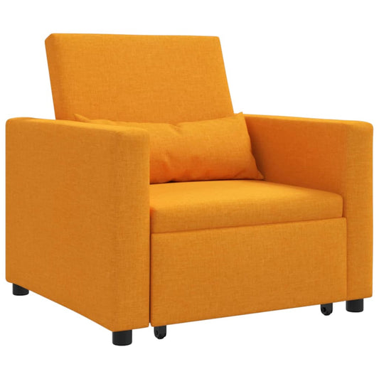 Einzel-Schlafsofa Dunkelgelb 90 x 165 x 87 cm Stoff