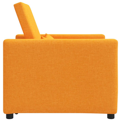 Einzel-Schlafsofa Dunkelgelb 90 x 165 x 87 cm Stoff
