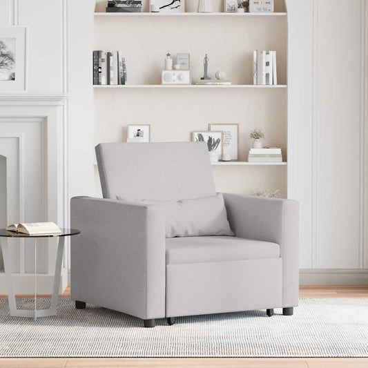 Einzel-Schlafsofa Wolken-Grau 90 x 165 x 87 cm Stoff