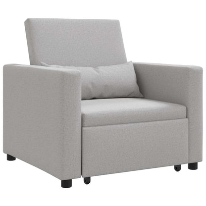Einzel-Schlafsofa Wolken-Grau 90 x 165 x 87 cm Stoff