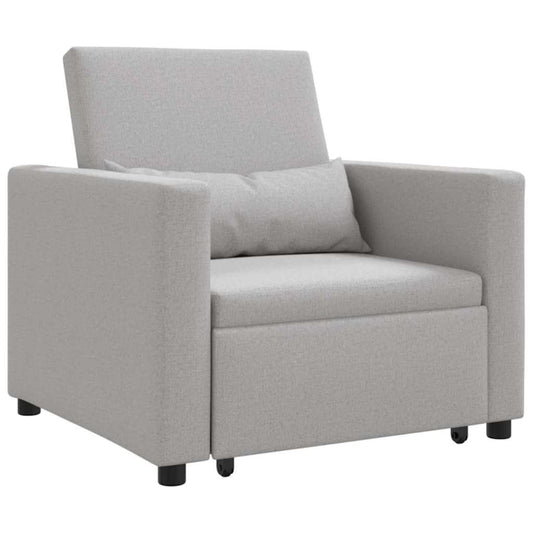 Einzel-Schlafsofa Wolken-Grau 90 x 165 x 87 cm Stoff