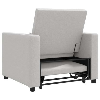 Einzel-Schlafsofa Wolken-Grau 90 x 165 x 87 cm Stoff