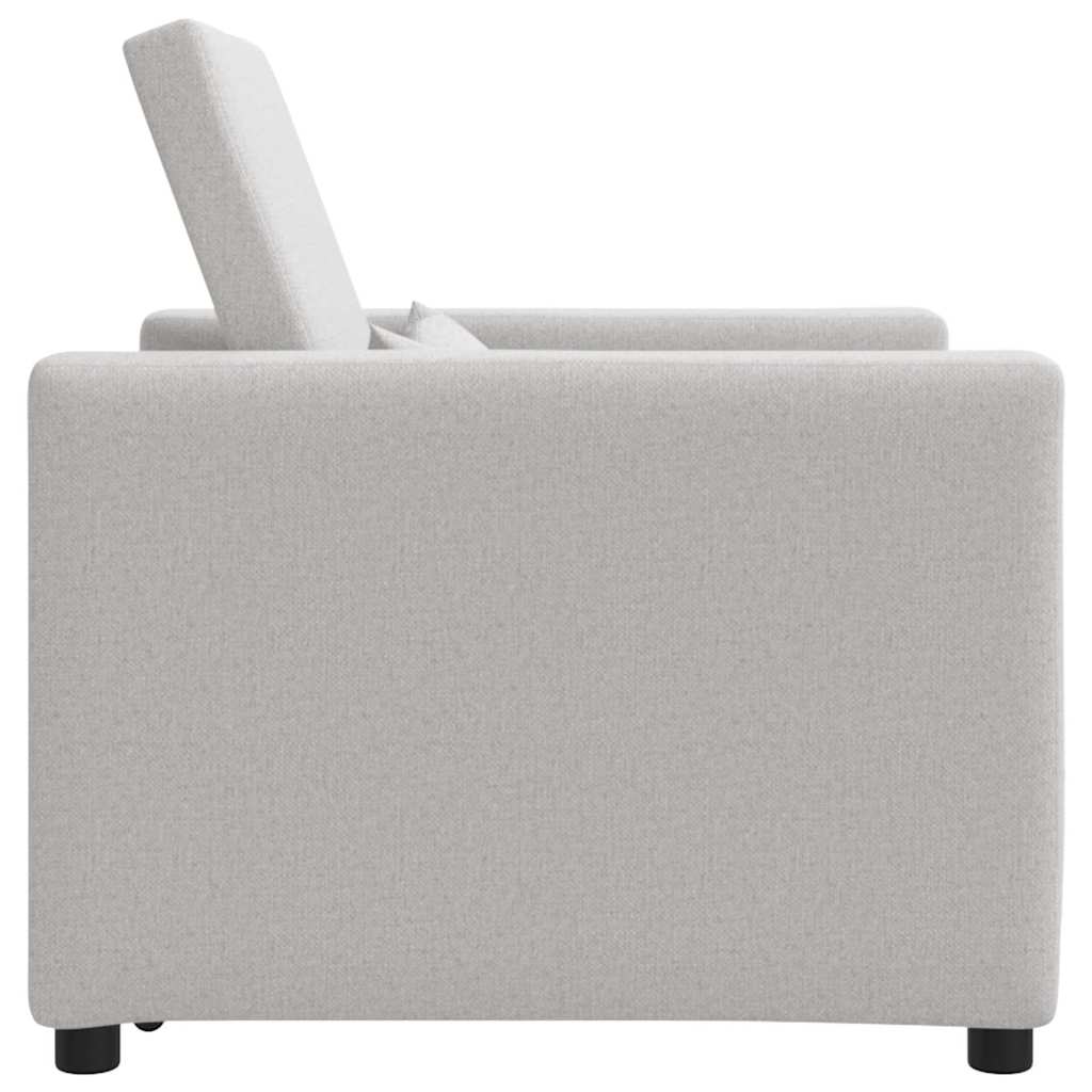 Einzel-Schlafsofa Wolken-Grau 90 x 165 x 87 cm Stoff