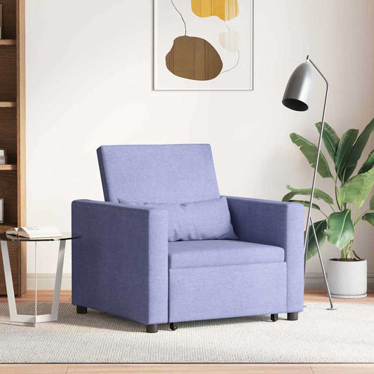Einzel-Schlafsofa Jeansblau 90 x 165 x 87 cm Stoff
