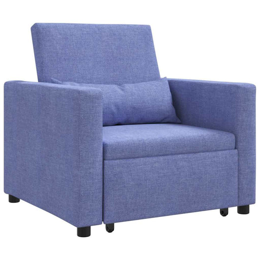 Einzel-Schlafsofa Jeansblau 90 x 165 x 87 cm Stoff
