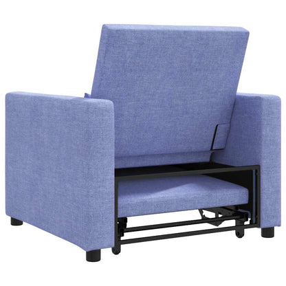 Einzel-Schlafsofa Jeansblau 90 x 165 x 87 cm Stoff