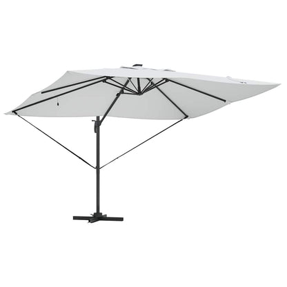 Ampelschirm Roma Beige und Schwarz 352 x 251 x 265 cm