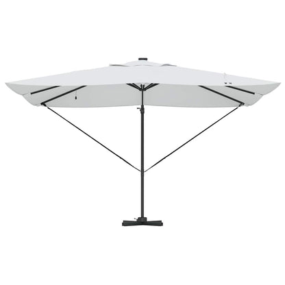 Ampelschirm Roma Beige und Schwarz 352 x 251 x 265 cm