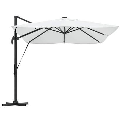 Ampelschirm Roma Beige und Schwarz 352 x 251 x 265 cm