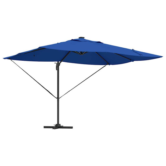 Ampelschirm Roma Blau und Schwarz 352 x 251 x 265 cm