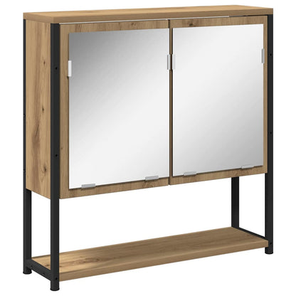 Badezimmermöbel Set 3 pcs Eiche handwerklich 33 x 33 x 185.5 cm