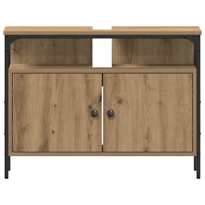 Badezimmermöbel Set 4 pcs Eiche handwerklich 33 x 33 x 185.5 cm