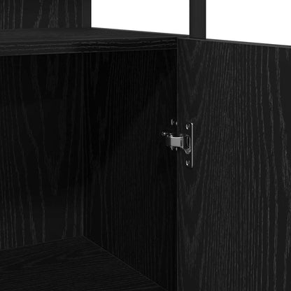 Badezimmerschrankset 4 pcs Schwarze Eiche 33 x 33 x 185.5 cm