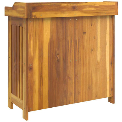 Garten-Schrank mit Speicher mit Tür Braun 78 x 36.5 x 78cm
