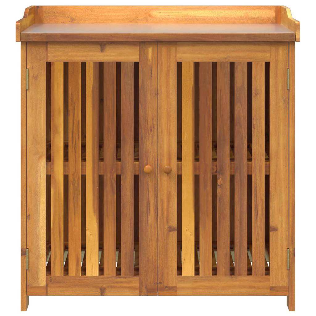 Garten-Schrank mit Speicher mit Tür Braun 93 x 41.5 x 98cm
