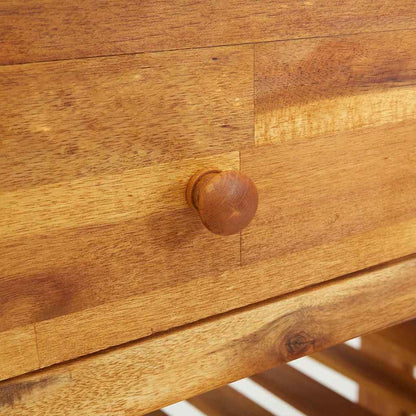 Garten-Schrank mit Schubladen mit Regal Braun 78 x 36.5 x 78cm