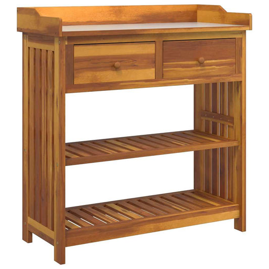 Garten-Schrank mit Schubladen mit Regal Braun 93 x 41.5 x 98cm