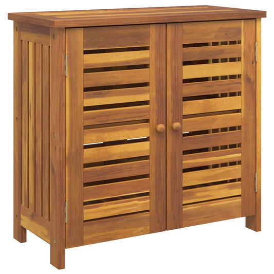 Garten-Schrank mit Speicher mit Tür Braun 75 x 35 x 70cm