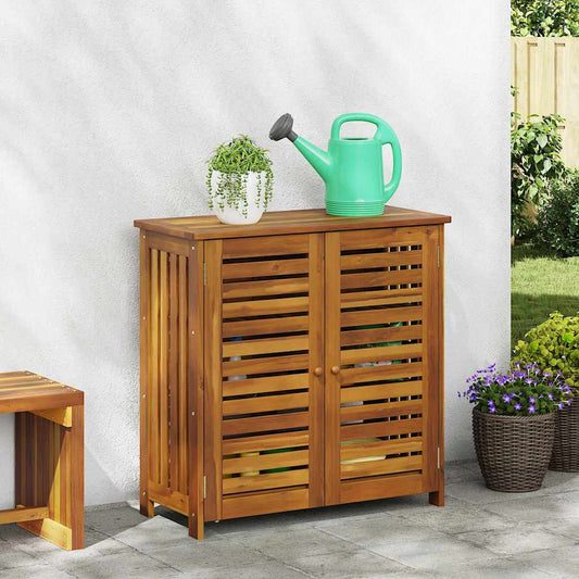 Garten-Schrank mit Speicher mit Tür Braun 90 x 40 x 90cm