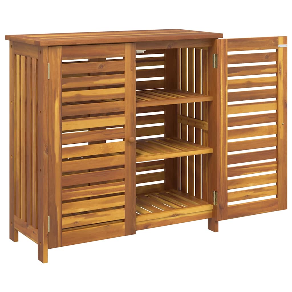 Garten-Schrank mit Speicher mit Tür Braun 90 x 40 x 90cm