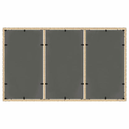Garten Essgruppe 5 pcs Beige Poly Rattan