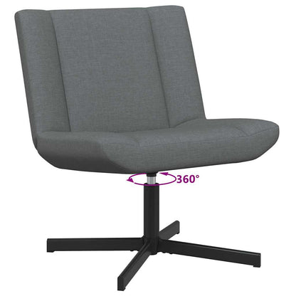 Drehstuhl Dunkelgrau 63 x 75 x 76 cm Stoff