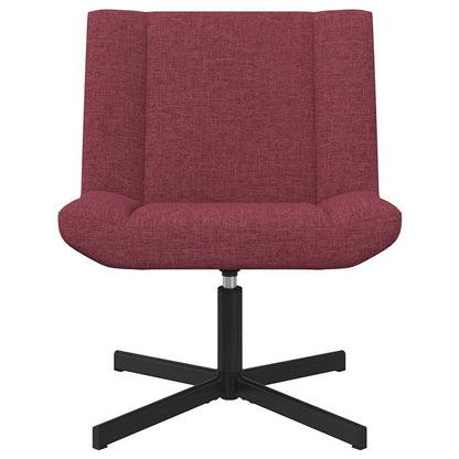 Drehstuhl Weinrot 63 x 75 x 76 cm Stoff