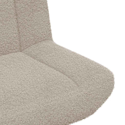 Drehstuhl Hellgrau 63 x 75 x 76 cm Stoff