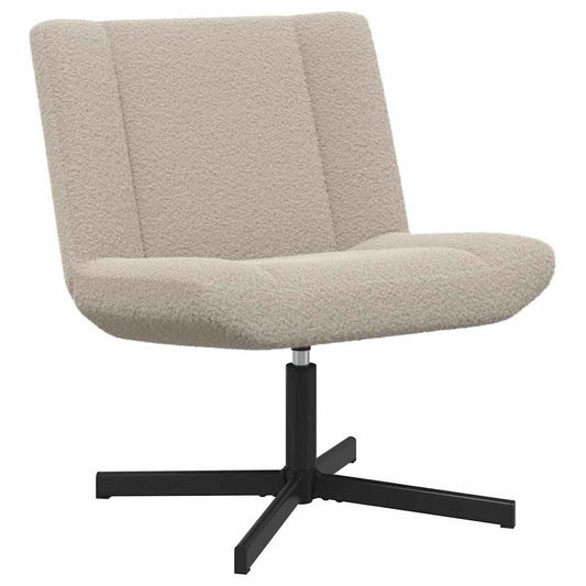 Drehstuhl Hellgrau 63 x 75 x 76 cm Stoff