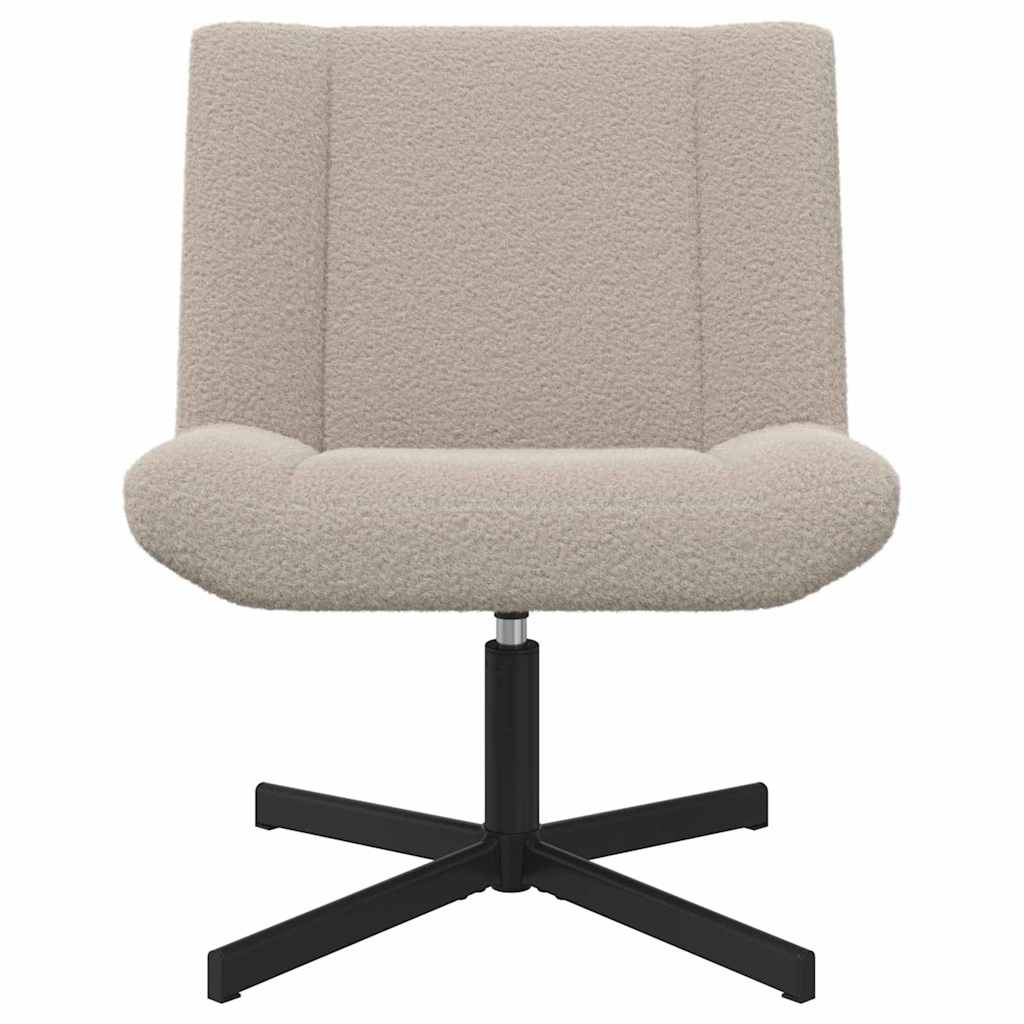 Drehstuhl Hellgrau 63 x 75 x 76 cm Stoff