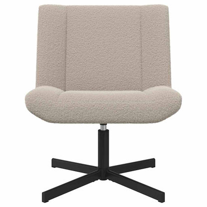 Drehstuhl Hellgrau 63 x 75 x 76 cm Stoff
