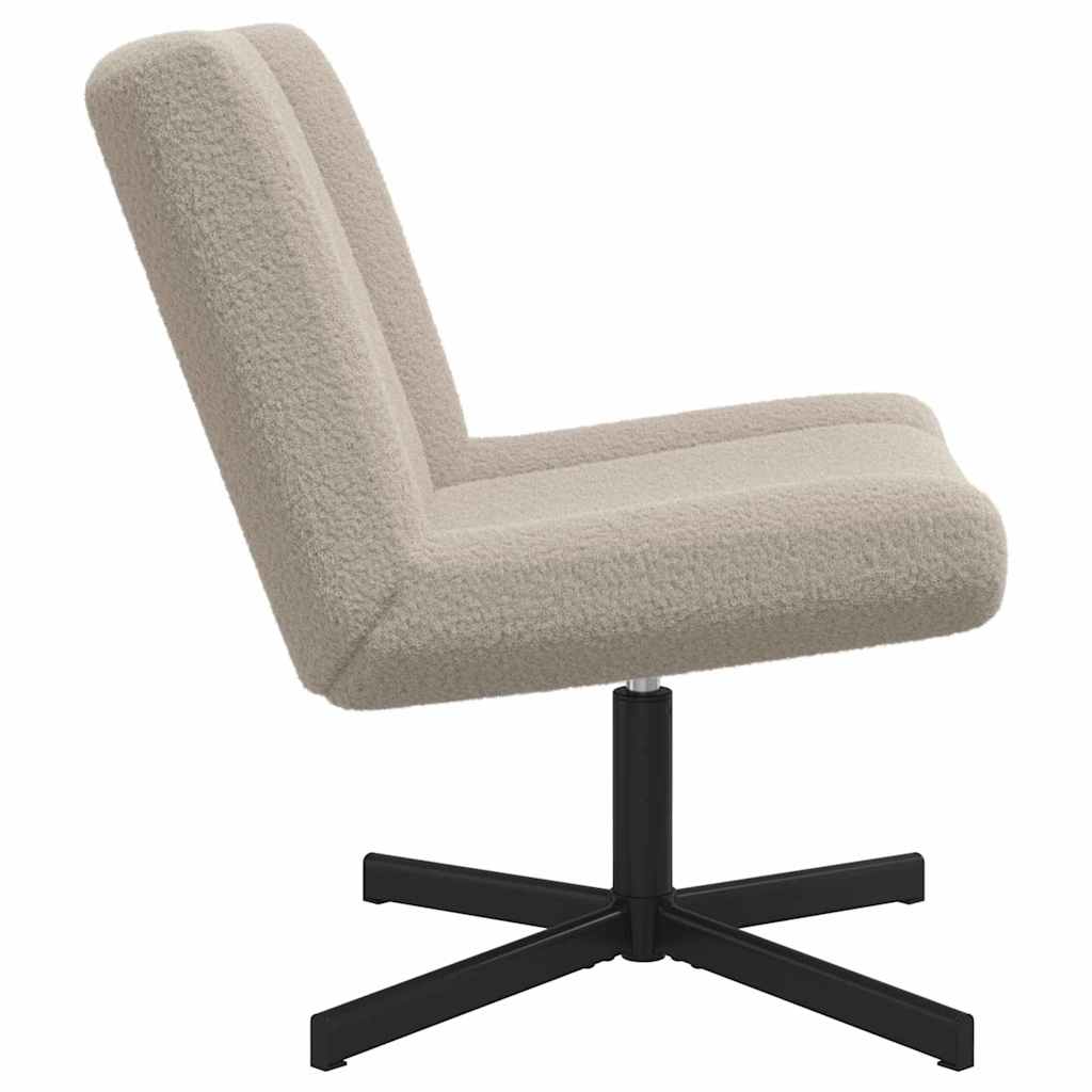 Drehstuhl Hellgrau 63 x 75 x 76 cm Stoff