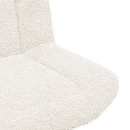 Drehstuhl Creme 63 x 75 x 76 cm Stoff